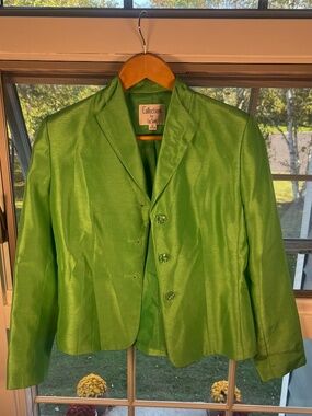 Collections for Le Suit Vivid Green Blazer Top 6p RN54050